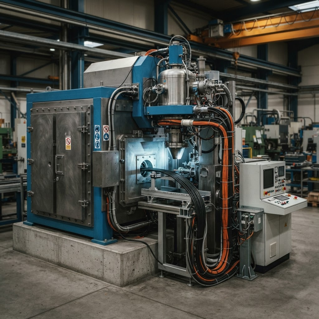 An industrial electron beam accelerator used for crosslinking cable jackets